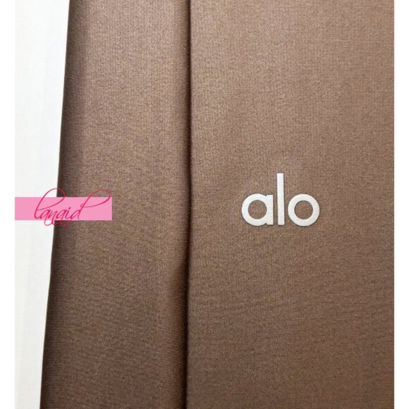 Alo Airlift High-Waist Sleek Leggings Mushroom Tan Hi-Rise Waisted Tights Skinny - Picture 8 of 12